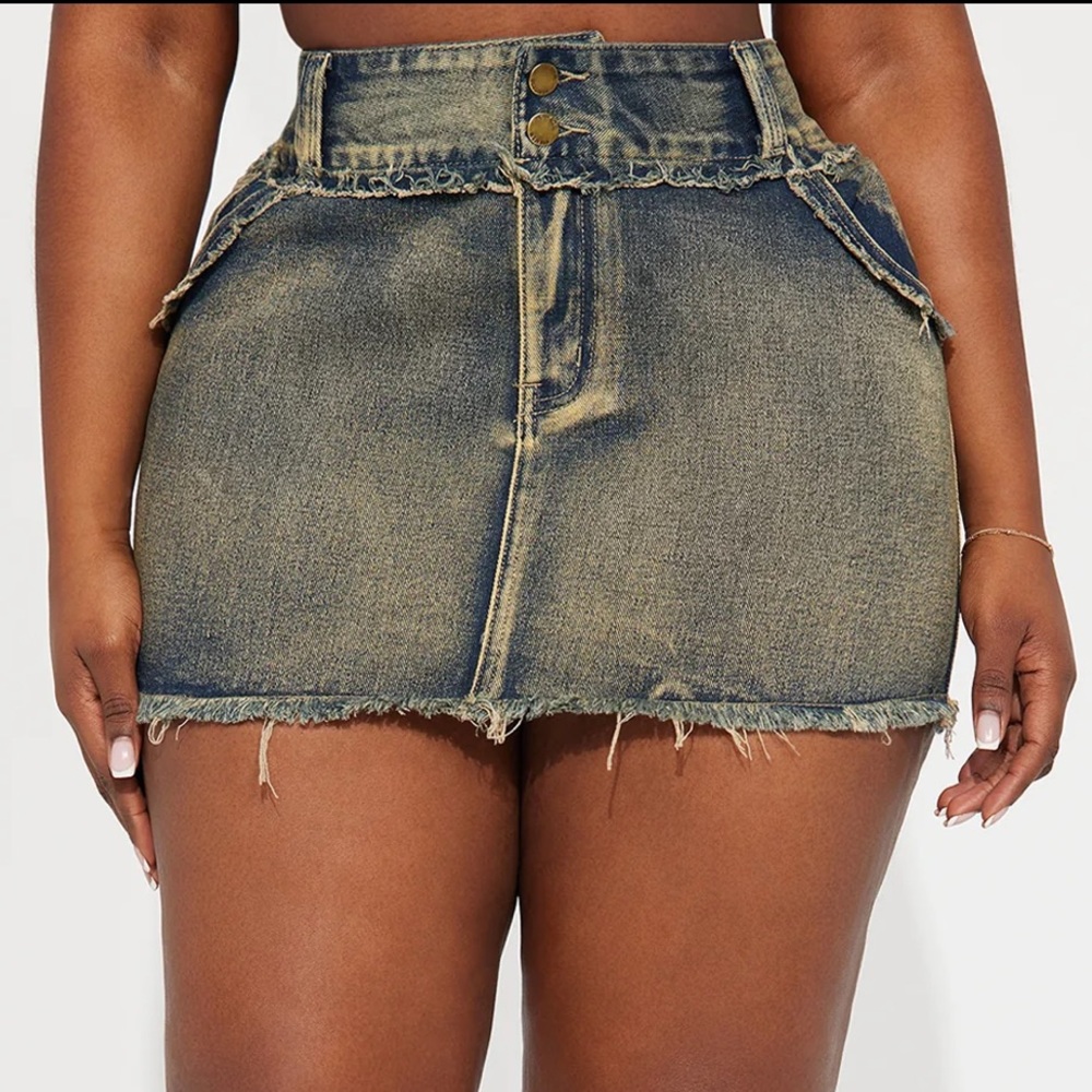 Denim Mini Skirt